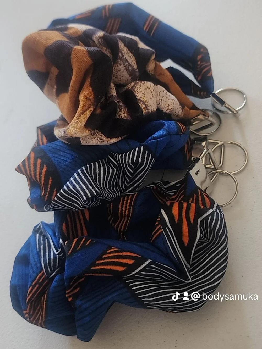 Floral & Dog Print Key Lanyard - Multicolor Keychain 4 For 25